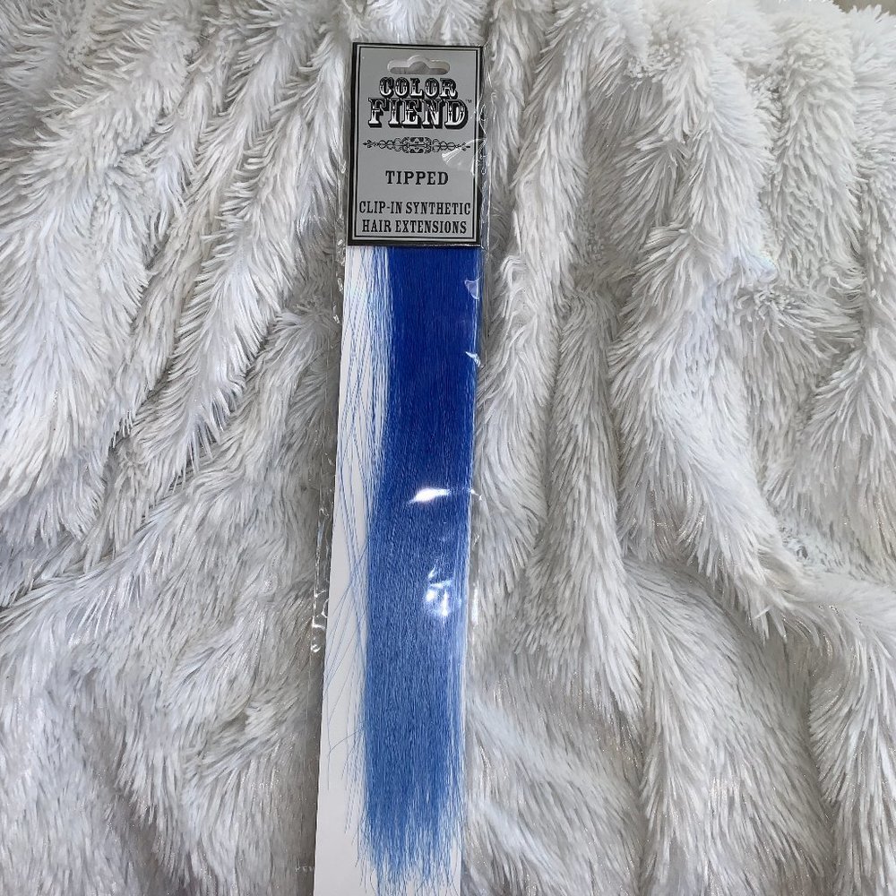 Three Pack Blue Tipped hair extensions